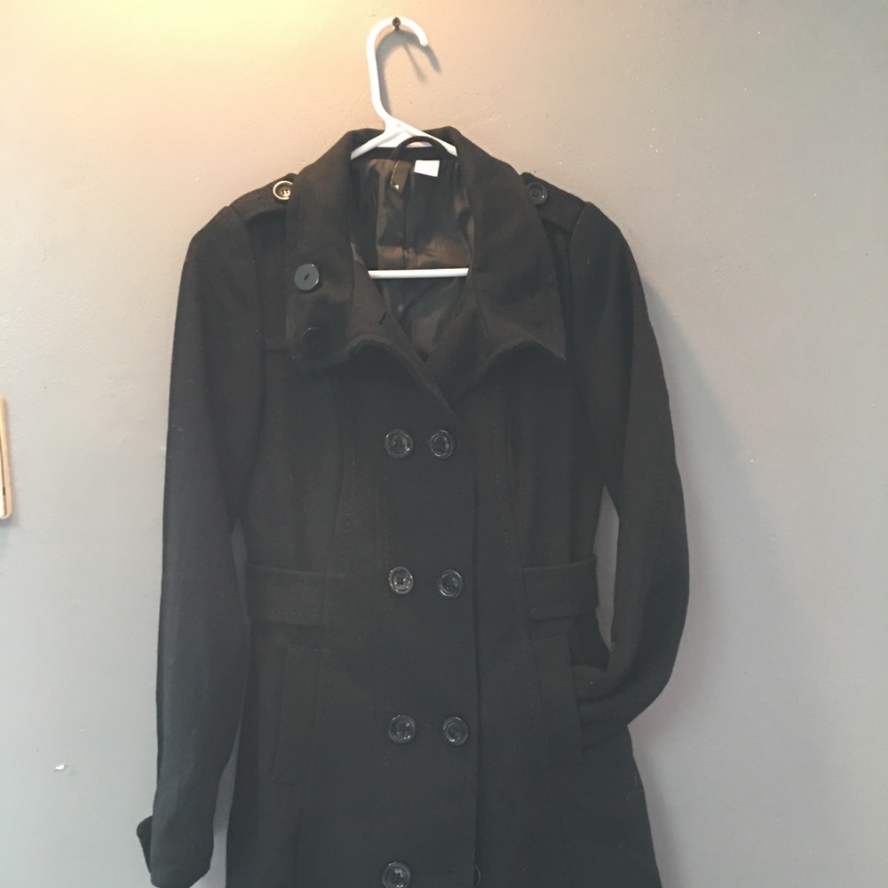 Black pea coat